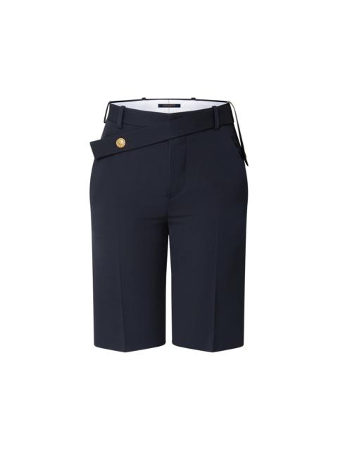 Louis Vuitton Asymmetrical Waist Bermuda Shorts