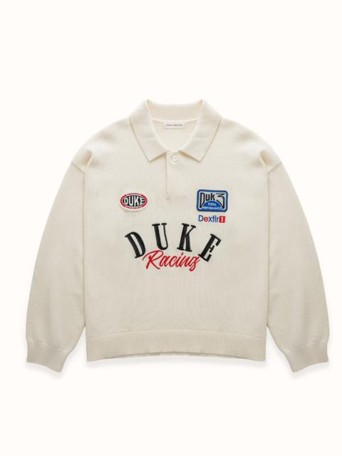 DUKE + DEXTER DR4 Cream Racing Polo