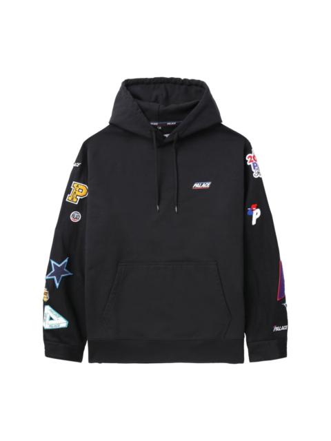 x Palace patch-detail cotton hoodie