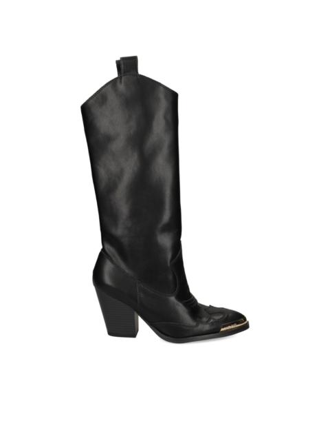 VERSACE JEANS COUTURE block-heel boots