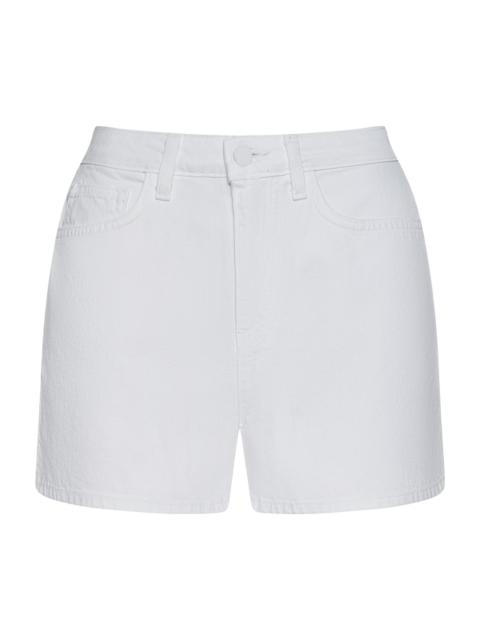 L'AGENCE Women's Lissania Ultra High-Rise Denim Shorts - Blanc