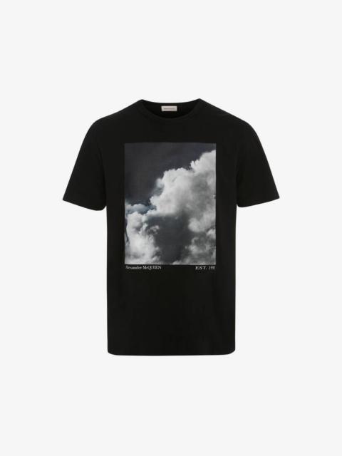 Alexander McQueen Dégradé Sky T-shirt in Black