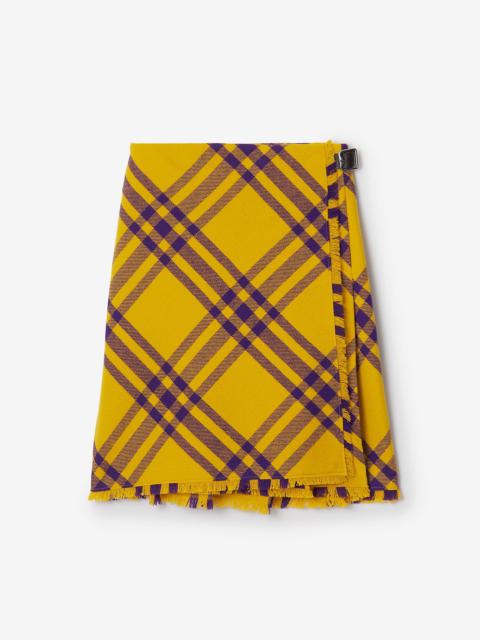 Burberry Check Wool Kilt