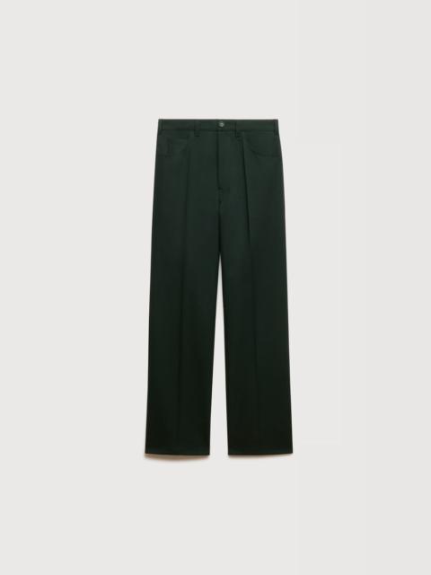 Marni DEEP GREEN TECHNO FABRIC TROUSERS