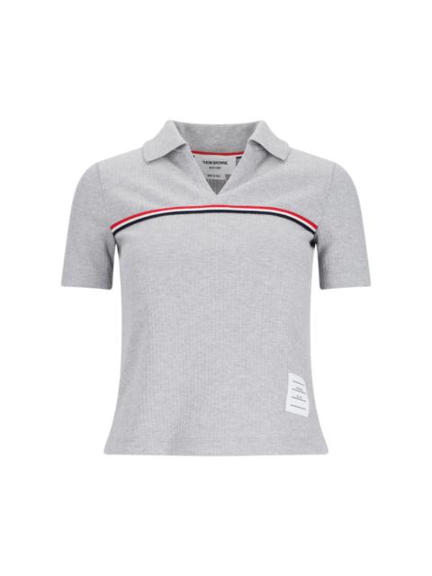 'THREE STRIPES' KNIT POLO SHIRT