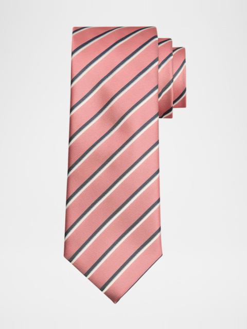 Canali Men's Diagonal Striped Tie