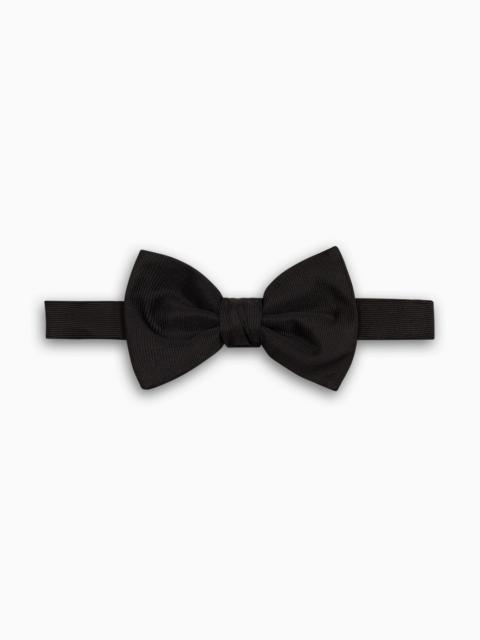 GIORGIO ARMANI Pure silk knotted bow tie