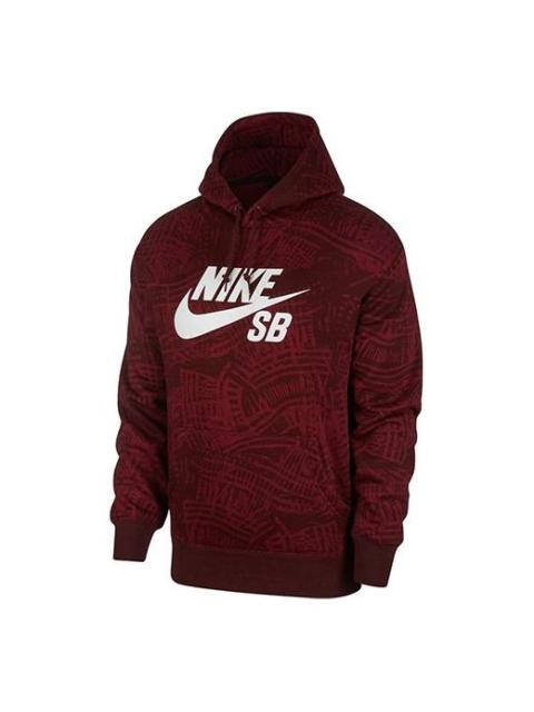 Nike Men's Nike SB Skateboard Casual Fleece Wine Red CK5125-638