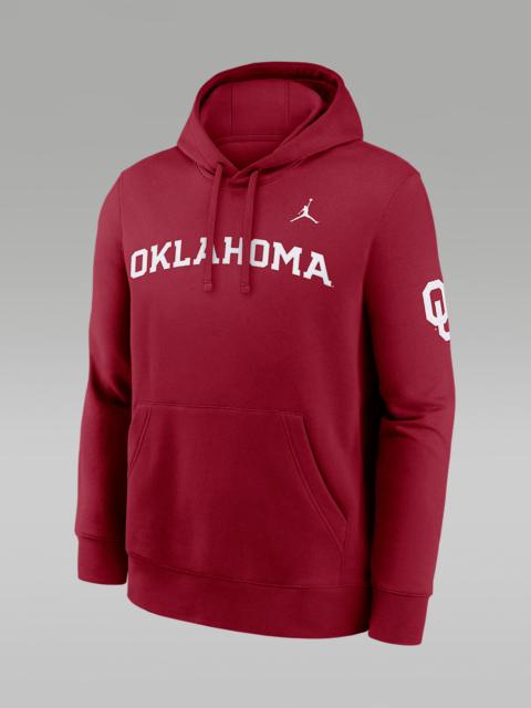 Jordan Oklahoma Sideline Club Men's Nike Jordan Brand Pullover Hoodie