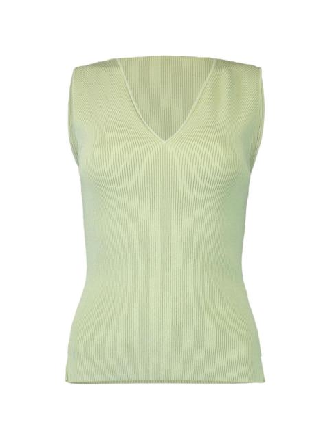 Victoria Beckham ribbed V-neck top