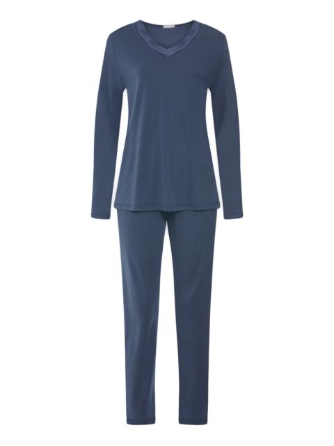 HANRO Tyra Cotton and TENCEL™ V-Neck Pajama Set