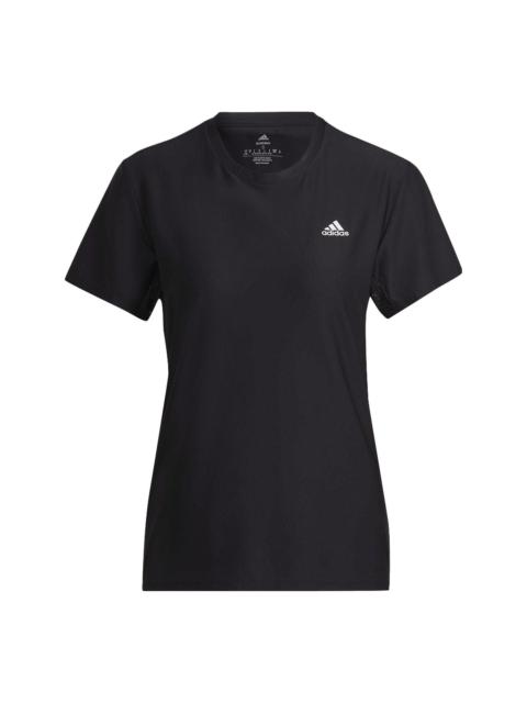 (WMNS) adidas Runner Running T-Shirt 'Black' HC6332