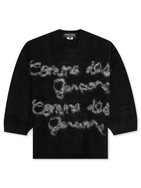Comme des Garçons Homme Plus PLUS SWEATER - BLACK/PATTERN B