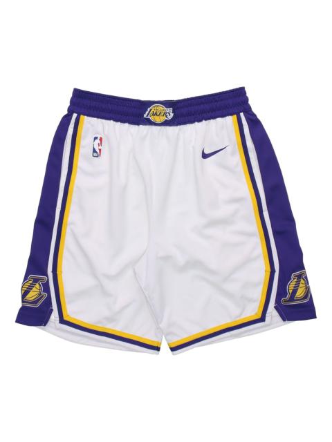 Nike Nike NBA 협회 판 SW 팬 판 호수 농구 반바지 화이트 AJ5616-100