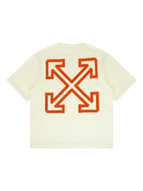 Off-White Off-White Tape Arrow Fit T-Shirt 'Vanilla Ice' 44OWOS26T059102