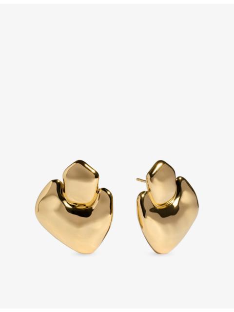 MONICA VINADER Odyssey Bold 18ct Yellow Gold Vermeil Stud Earrings