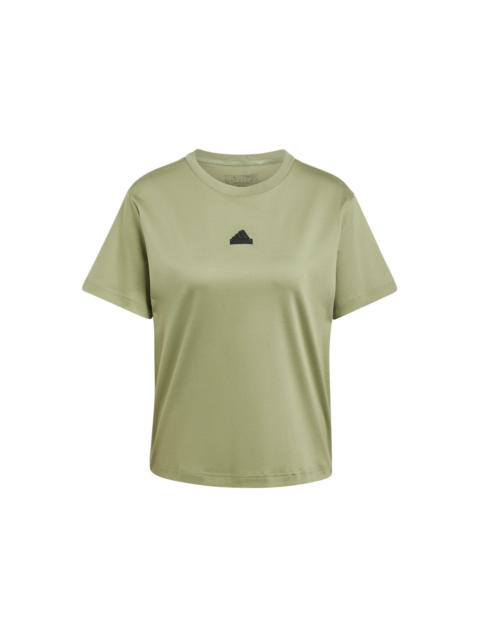 adidas adidas Women's Signature Graphic Print T-Shirt Tent Green