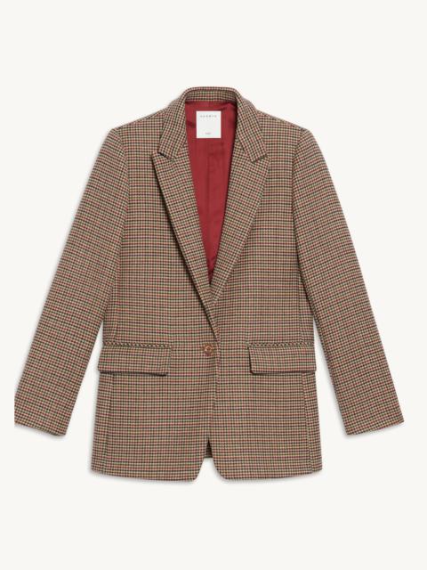 Sandro Houndstooth suit jacket