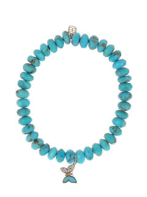 SYDNEY EVAN Turquoise Tiny Butterfly Charm Bracelet