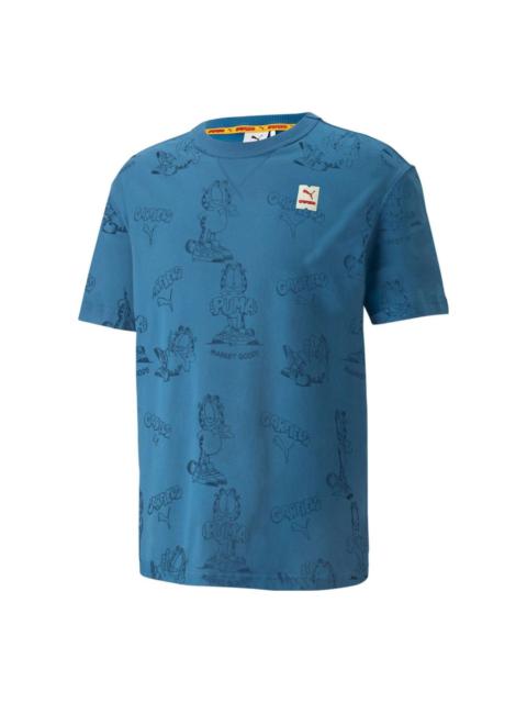 PUMA x GARFIELD Printed Tee 'Vallarta Blue' 534434-48