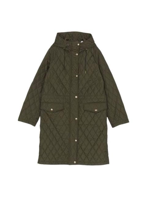 Burberry (WMNS) Burberry Hillgate Quilted Coat 'Green' 81103241