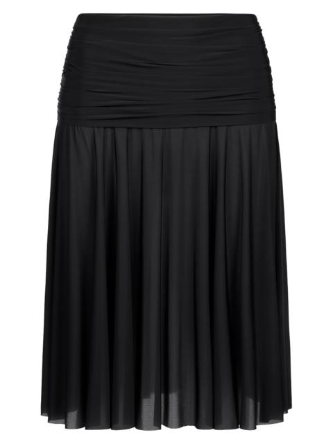 SKIMS Women's Milky Sheer Midi Skirt - Obsidian