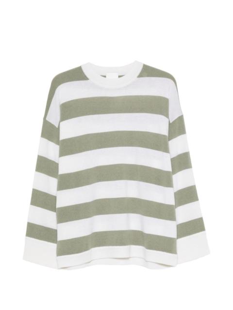 Allude horizontal-stripe sweater