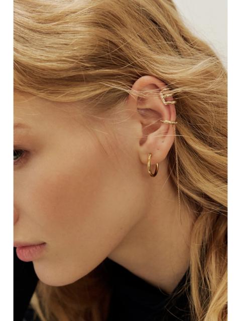 FREE PEOPLE Lindsey L. Allen Gold Granule Cuff Threader Earring