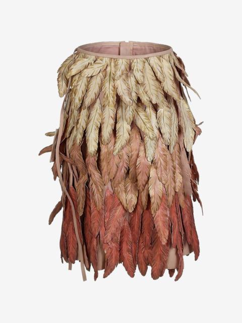 Valentino zip-up skirt
