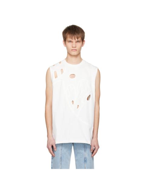 FENG CHEN WANG White Cutout Tank Top