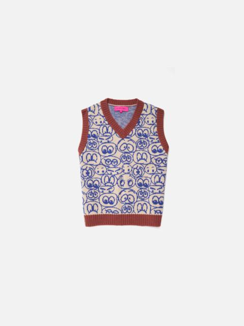 The Elder Statesman EXPRESSION V-NECK VEST