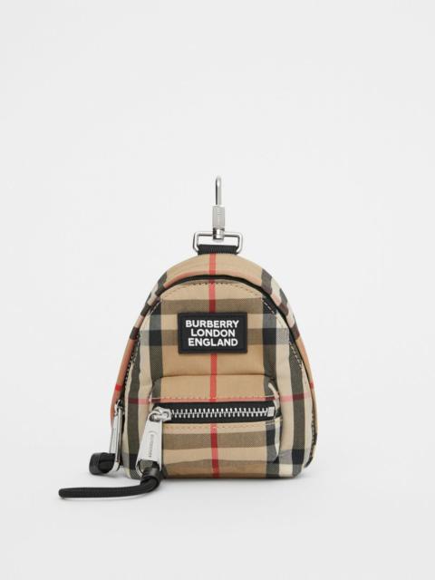 Burberry Vintage Check Backpack Charm