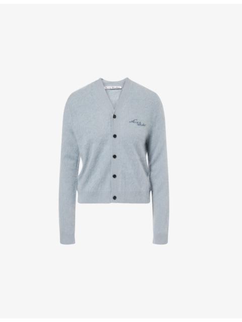 Acne Studios V-Neck Brushed Cashmere Cardigan