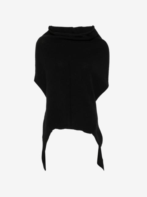 Rick Owens off-shoulder asymmetric-hem sweater