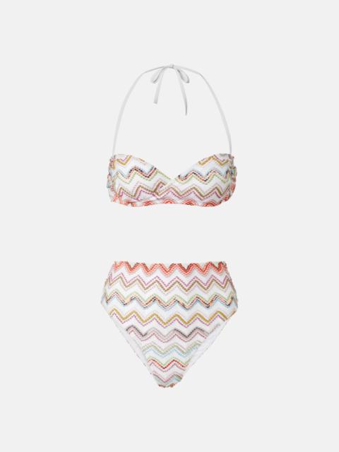 Missoni Zig Zag metallic bikini