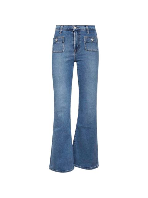 7 For All Mankind front-pocket flared jeans