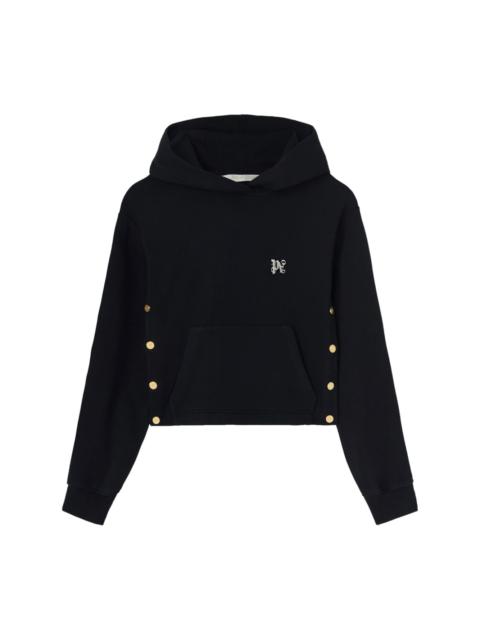 Palm Angels monogram-embroidered cotton hoodie