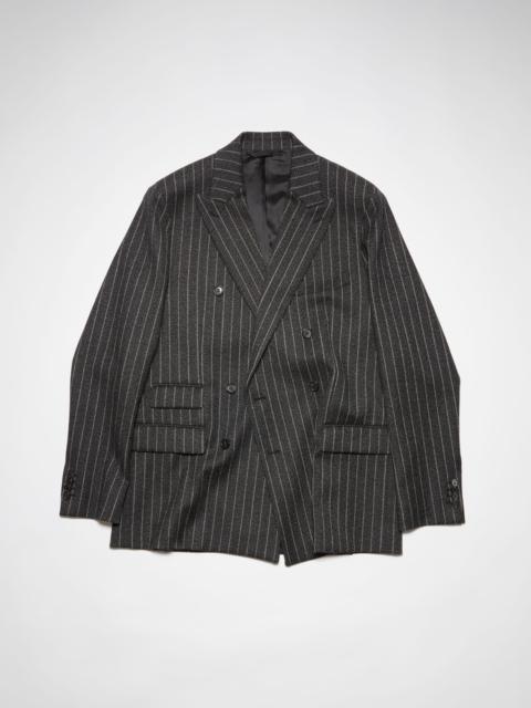 Acne Studios Double-breasted pinstripe jacket - Dark grey