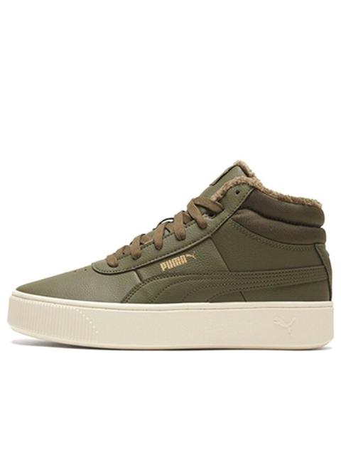 PUMA (WMNS) 펌프 Vikky 겹쳐 쌓이는 높은 널 신발 올리브 녹색 372205-05