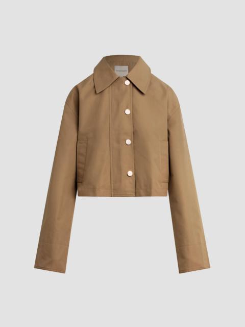 Favorite Daughter Women's The Rue Cotton-Blend Crop Jacket - Khaki