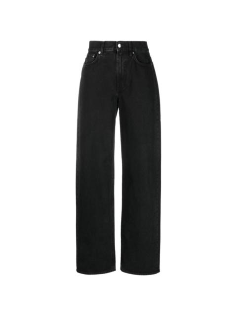 Loulou de Saison dark-wash wide-leg jeans