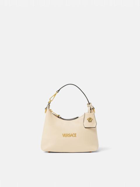 VERSACE Versace Tag Nappa Hobo Bag