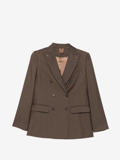 Max Mara double-breasted peak-lapel blazer