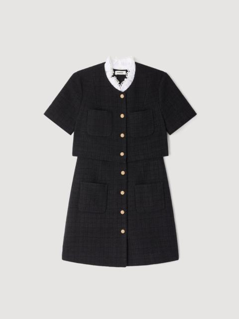 MINI DRESS WITH DETACHABLE COLLAR