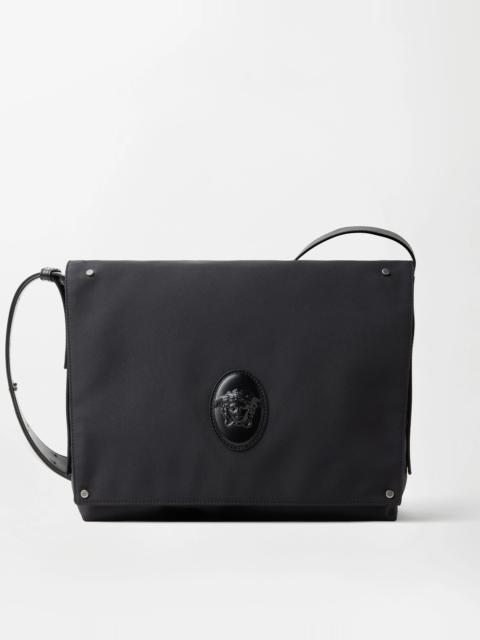 VERSACE Lou Large Nylon Messenger Bag