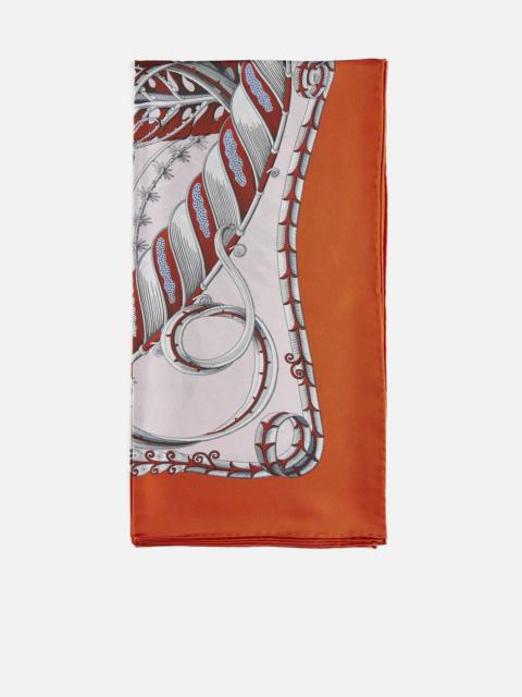 FERRAGAMO Fish print silk scarf