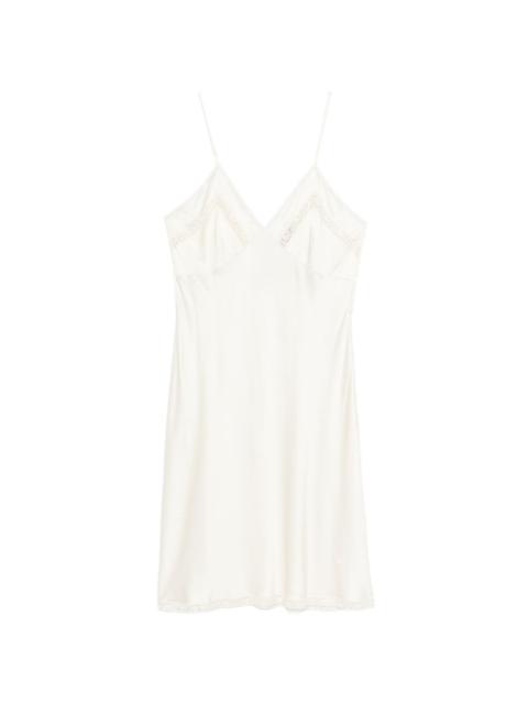 N°21 lace-trim midi dress