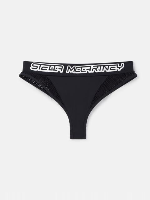 Stella McCartney Mesh Logo Brazilian Bikini Briefs