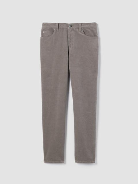EILEEN FISHER Organic Cotton Stretch Corduroy Straight Pant