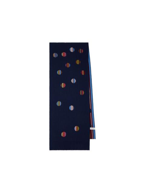 Paul Smith striped polka-dot scarf